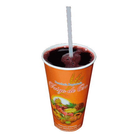 Vaso chico de chicha morada 9 oz para llevar