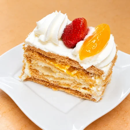 Milhojas con chantilly