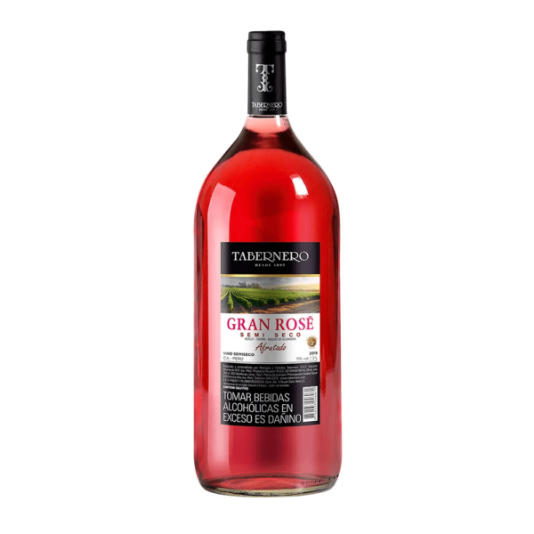 Vino Tabernero Gran Rosé Semi Seco Afrutado 2 Litros