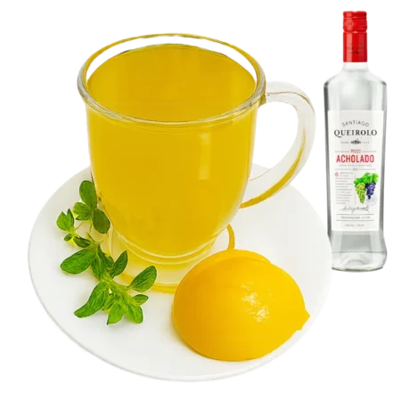 Calientito con Néctar de Durazno, Menta y Pisco - Vaso x 300 ml