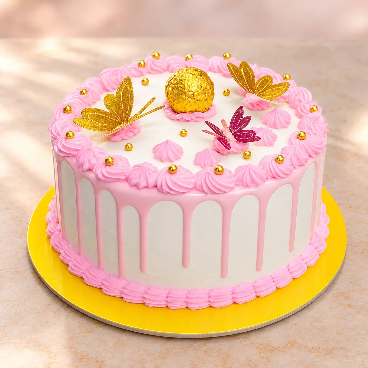 Torta Buttercream con Keke de Naranja Chica