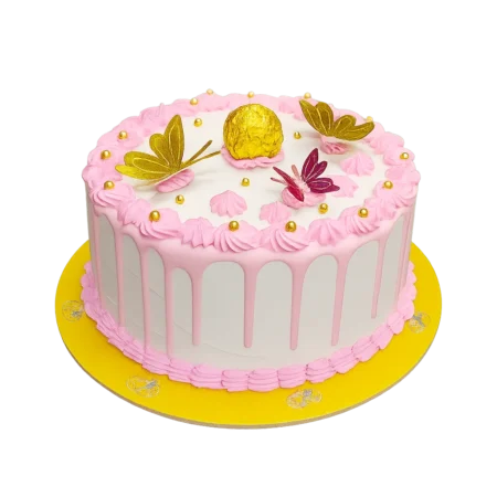Torta Buttercream con Keke de Naranja Chica