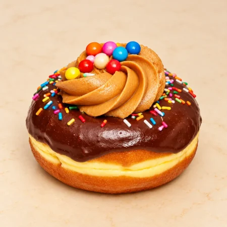Donas con manjar blanco o fudge