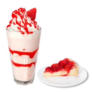 Frappe de Cheesecake de Fresa