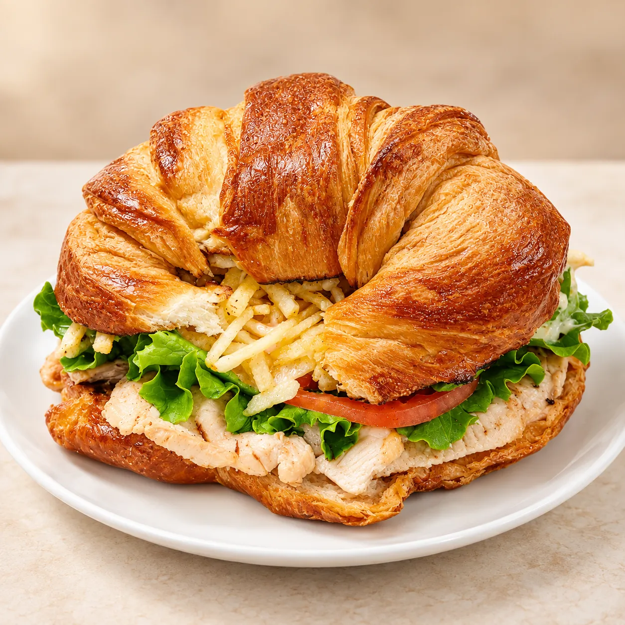 Croissant con Filete de Pollo